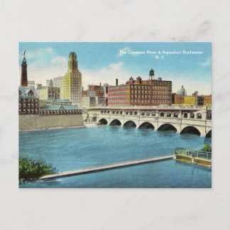 El río Genesee y la postal acueducto