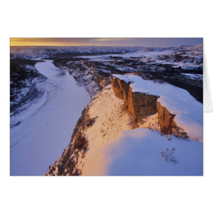 El río Little Missouri en invierno en