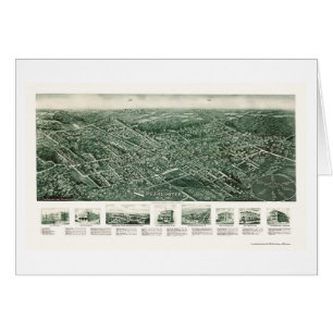El río Pearl, mapa panorámico de NY - 1924