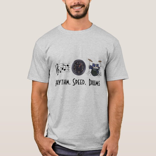 El ritmo, velocidad, teclea la camiseta (Anverso)