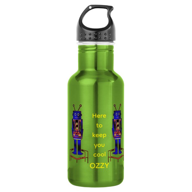 "El Robot" (Personalízame) Botella de Agua (Anverso)