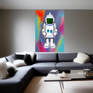 El robot   Poster de arte de IA