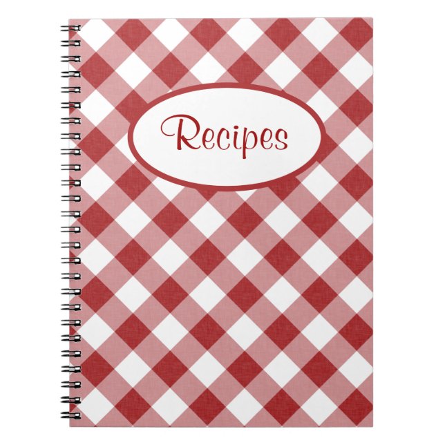 El rojo comprueba el cuaderno de la receta (Frente)