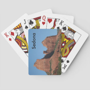 El rojo de Sedona oscila naipes