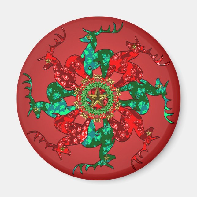 El rojo del imán de las estrellas de Santa María (Frente)