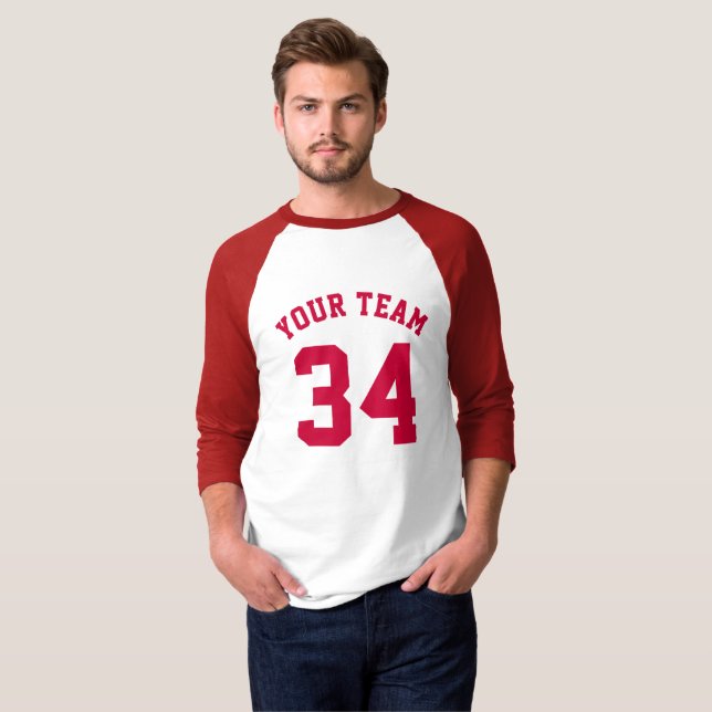 El rojo del jersey de los deportes del (Anverso completo)