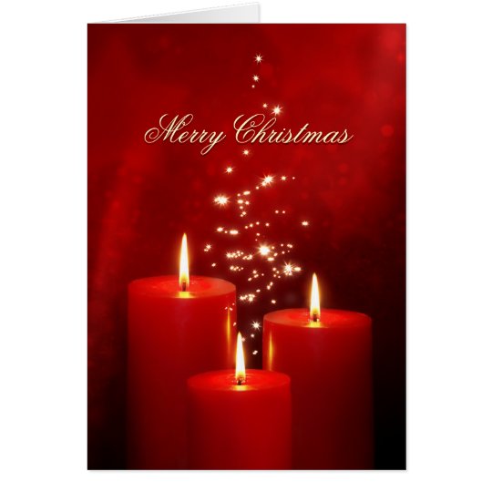 El rojo del navidad mira al trasluz la tarjeta de