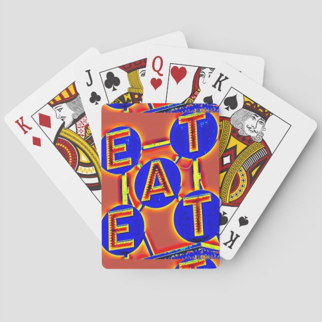 el rojo/el azul come naipes (Reverso)