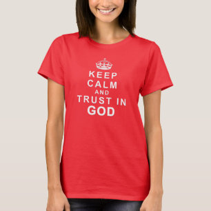 El rojo mantiene calma y confianza camisa de dios