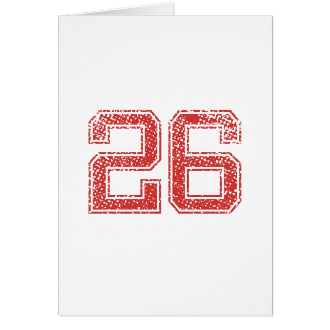 El rojo se divierte Jerzee número 26 (Frente)