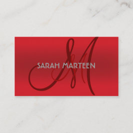 El rojo sombrea tarjetas de visita de encargo