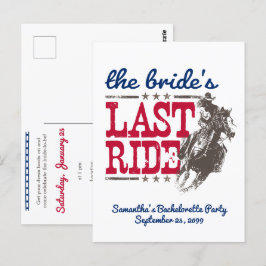 El rojo y el azul de la invitación a la última tra