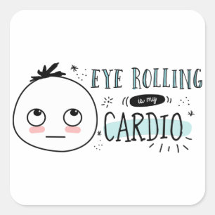 El rollo ocular es mi Pegatina Cardio The Woolies