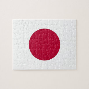 El rompecabezas con la bandera de Japón