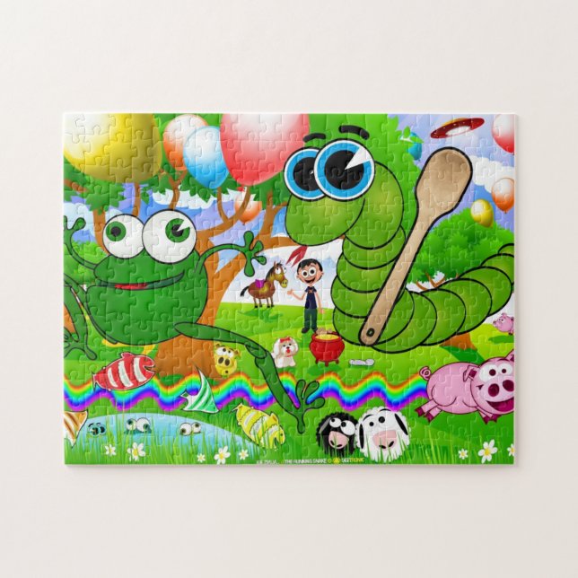 El rompecabezas corriente de la serpiente (Ide (Horizontal)