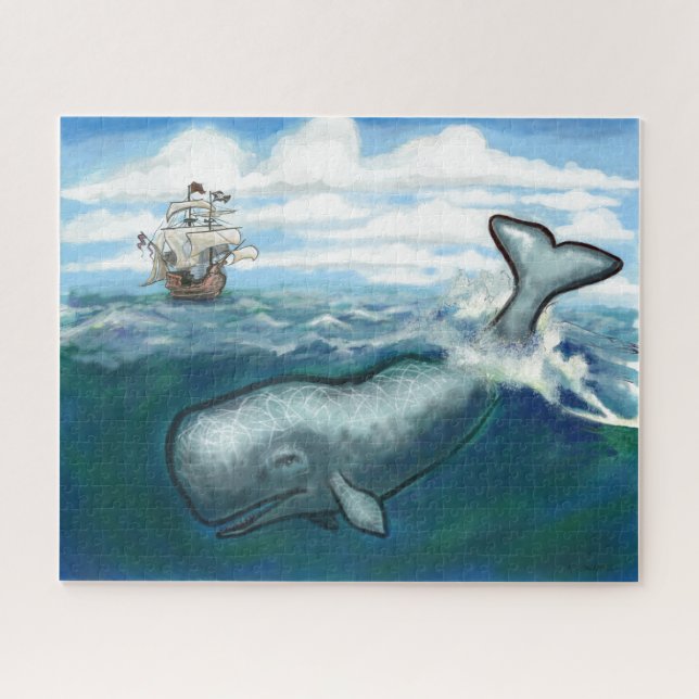 El rompecabezas de ballena Ho Jigsaw (Horizontal)