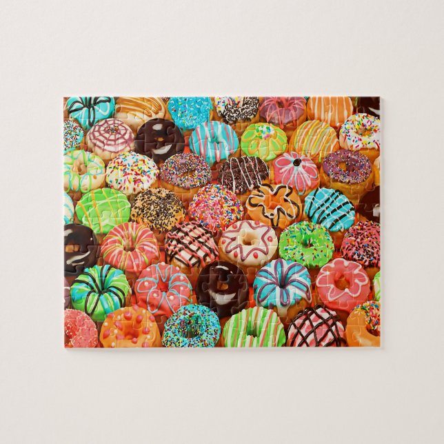 El rompecabezas de Donuts Delight Jigsaw (Horizontal)