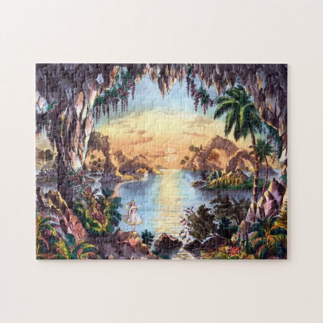 El rompecabezas de hadas de la gruta (Horizontal)