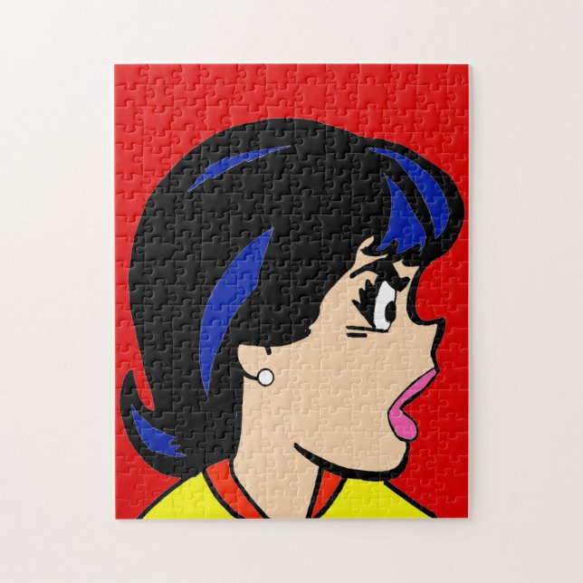 El rompecabezas de Jigsaw en la tira cómica de Bos (Vertical)