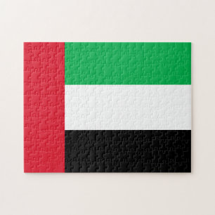 El rompecabezas de la bandera de los Emiratos Árab