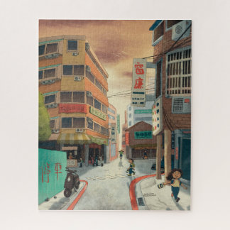 El rompecabezas de la calle Sunlight de Taipei en