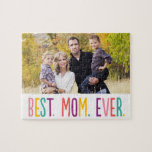 El rompecabezas de la foto de la mejor mamá de tod<br><div class="desc">¡Los regalos fotográficos hacen los mejores regalos! Fácilmente personalizado con su texto y/o foto(s) para un aspecto personalizado. Diseñado por Berry Berry Sweet. Ver más diseños en www.berryberrysweet.com</div>