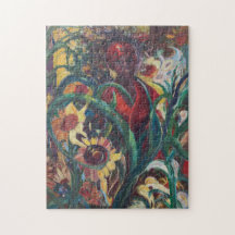 El rompecabezas de la mujer #1 del girasol