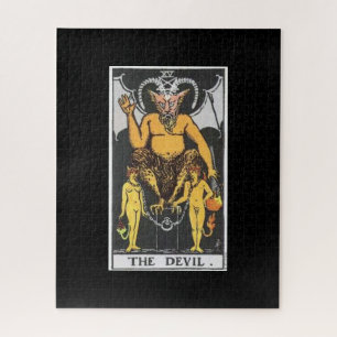 El rompecabezas de la tarjeta tarot del diablo