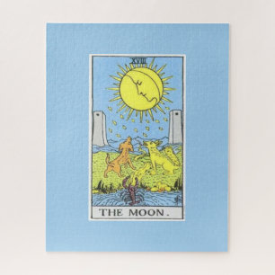 El rompecabezas de la tarjeta tarot lunar