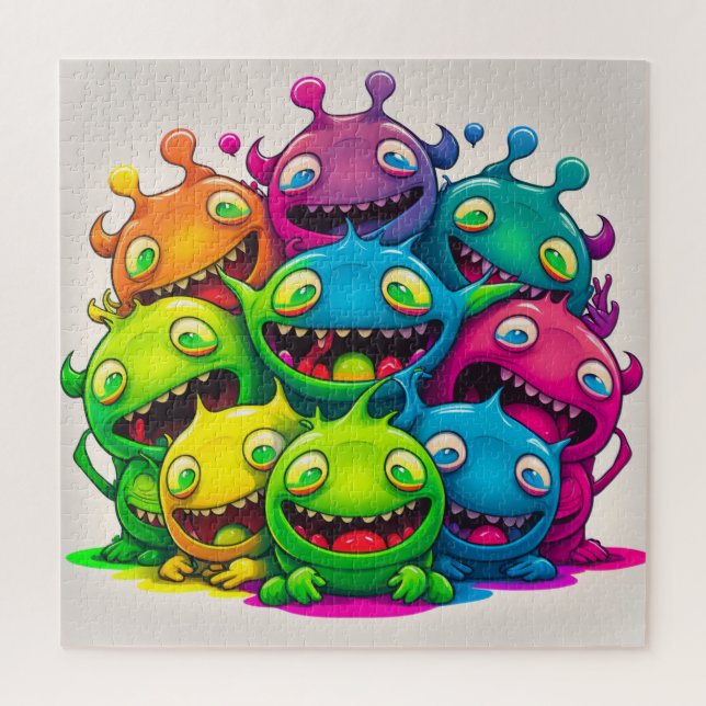 El rompecabezas de las criaturas arcoiris de la pa (Vertical)