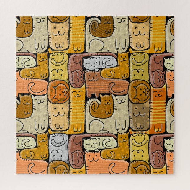 El rompecabezas de los gatos graciosos no tiene pr (Vertical)