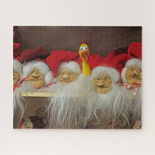 ¡El rompecabezas de los Navidades de pollo! (Horizontal)