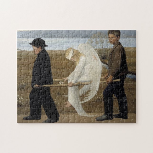 El rompecabezas del ángel herido de Simberg (Horizontal)