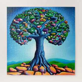 El rompecabezas del árbol de guijarros