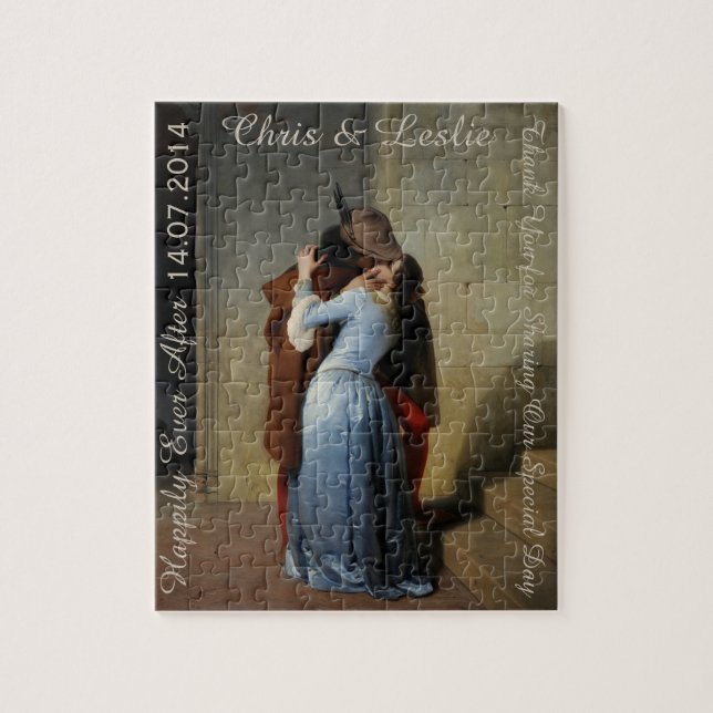 El rompecabezas del arte de texto personalizado Ki (Vertical)