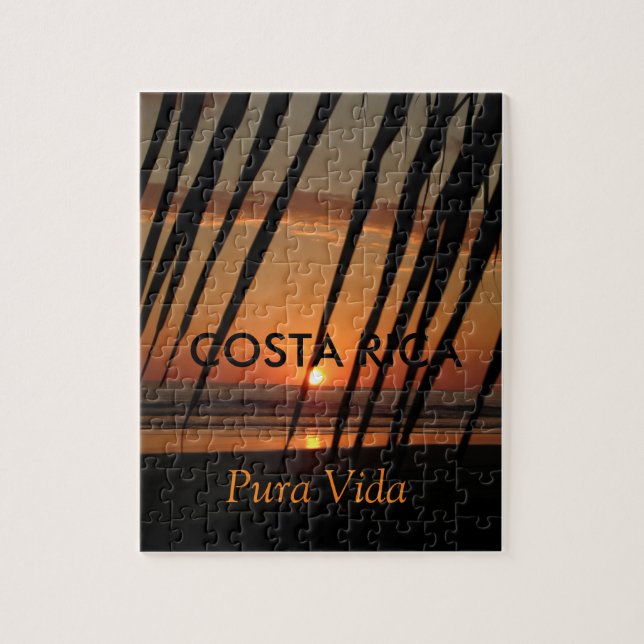 El rompecabezas del atardecer en Costa Rica (Vertical)