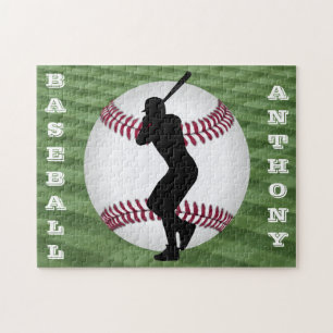 ¡El rompecabezas del béisbol masculino con su nomb