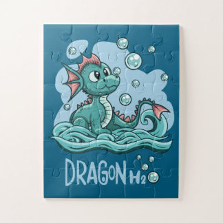 El rompecabezas del dragón de agua infantil