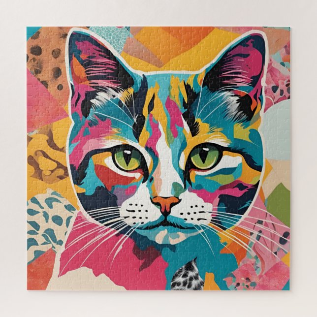 El rompecabezas del gato Lover (Vertical)