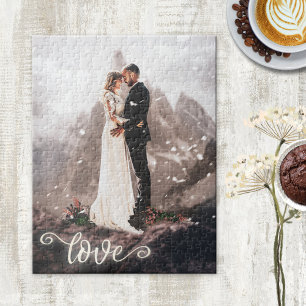 El rompecabezas del guión de amor de la foto de tu