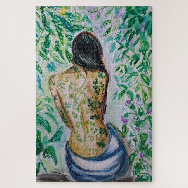 El rompecabezas del Jigsaw Secreto - Mujer de la N (Vertical)