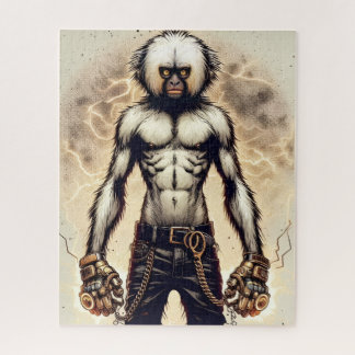 El rompecabezas del mono de choque