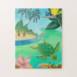 El rompecabezas del paraíso de las tortugas marina