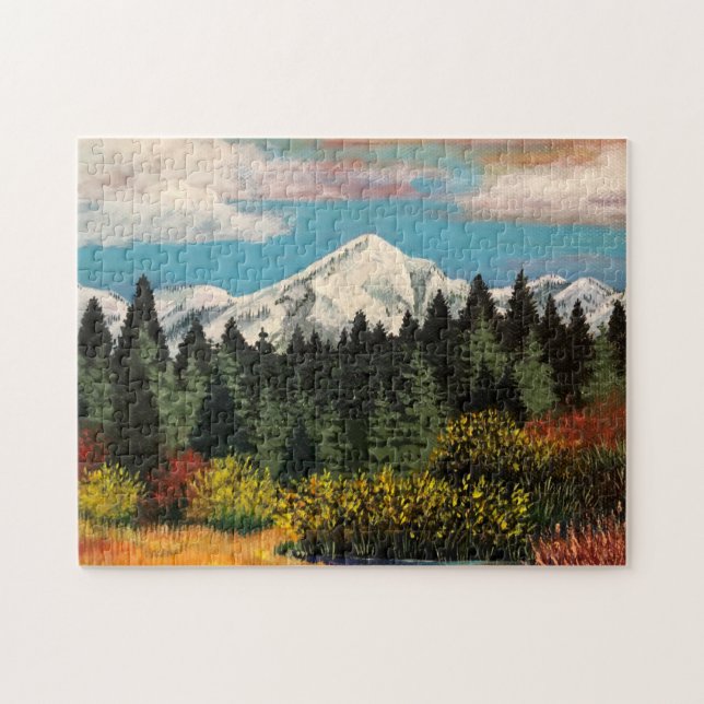 El rompecabezas del prado de montaña (Horizontal)