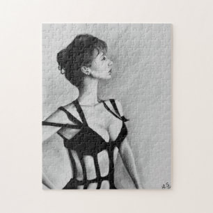 El Rompecabezas del Retrato Dibujo de Arte Origina