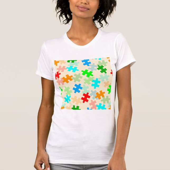 El rompecabezas es una camiseta femenina (Anverso)