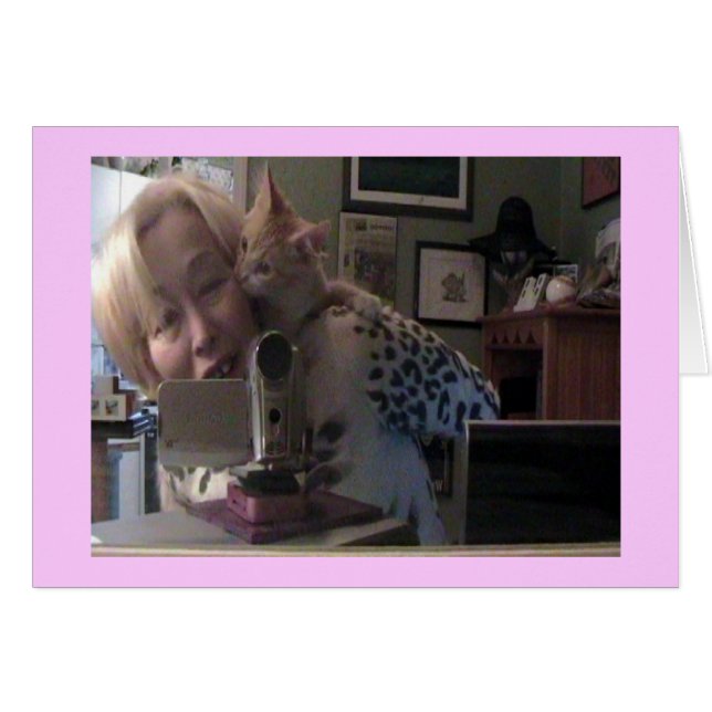 El Ronroneo-c toma una tarjeta del mordisco - (Anverso (Horizontal))