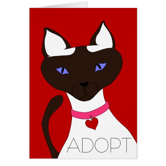 El Ronroneo-fect Moira ADOPTA las tarjetas - (Frente)