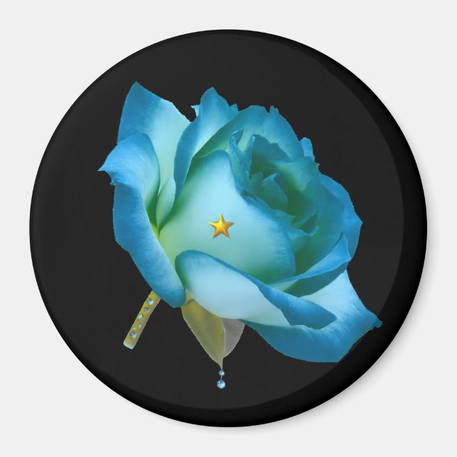 El Rosa azul de la abuela. Imán (Frente)