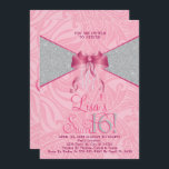 El rosa bonito, brilla las invitaciones del dulce<br><div class="desc">¡Rosa dulce! Invitaciones del dulce dieciséis del purpurina. Diseñado por Metro-event.com Hecho por adolescencias, este rosa con la invitación de plata del dulce dieciséis del purpurina será una introducción fantástica a su día especial. Las fuentes de coordinación adicionales del fiesta del dulce dieciséis están disponibles en la tienda y Metro-Event.com...</div>